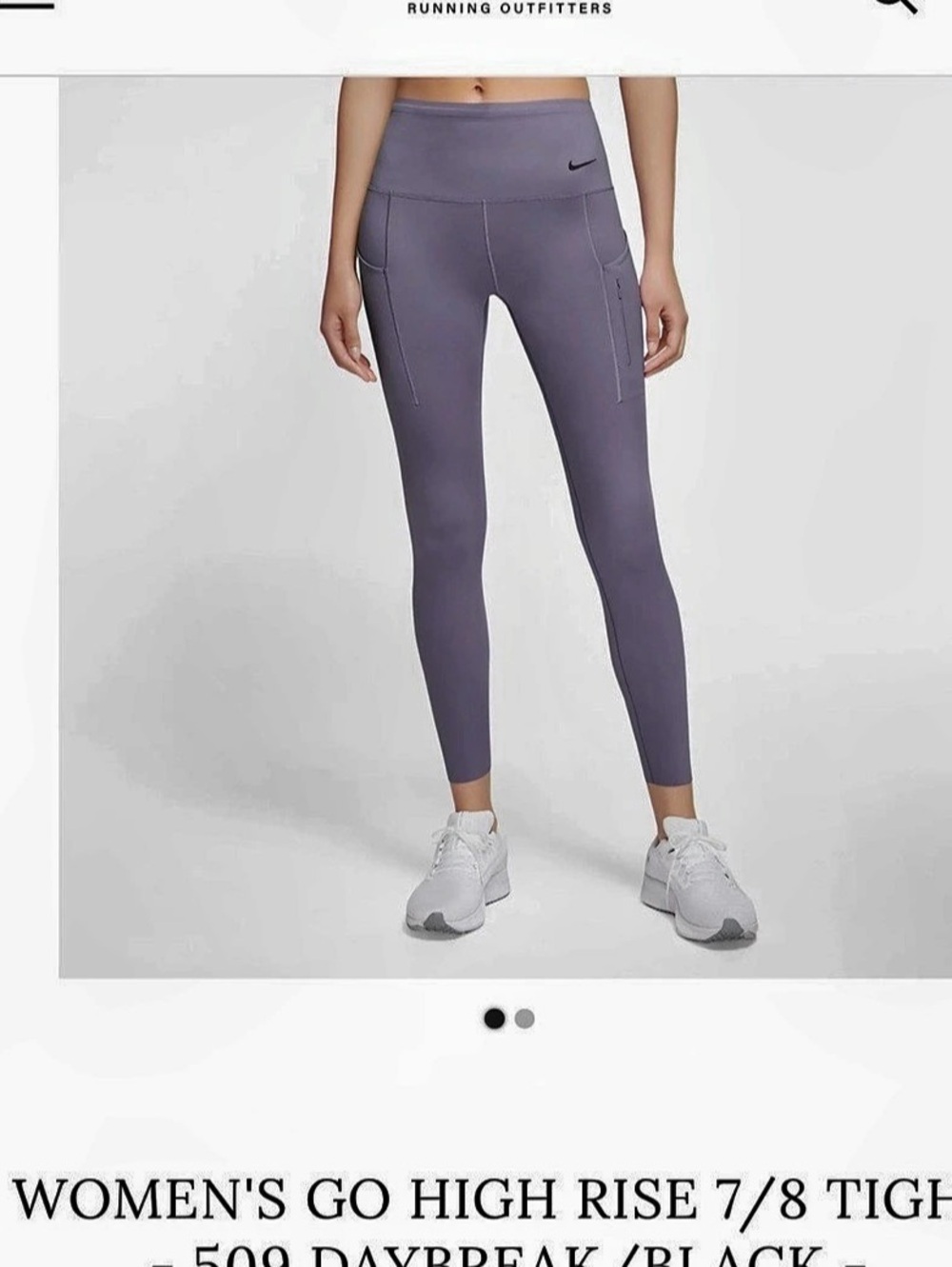 Nike Go High Rise 7/8 Tight High Rise 7/8 Leggings in Purple XL Like New